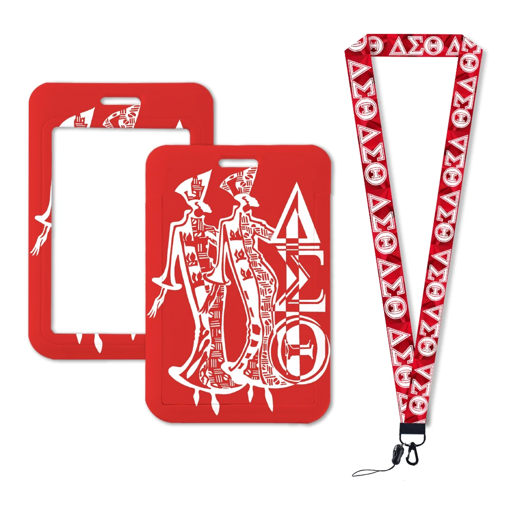 Nieuwe Collectie Delta Sigma Theta Studentenvereniging Plastic Kaarthouders Sleutelhanger Werkkaart Toegangskaart Kaarthouder Pvc Sleutelhangers Te Koop