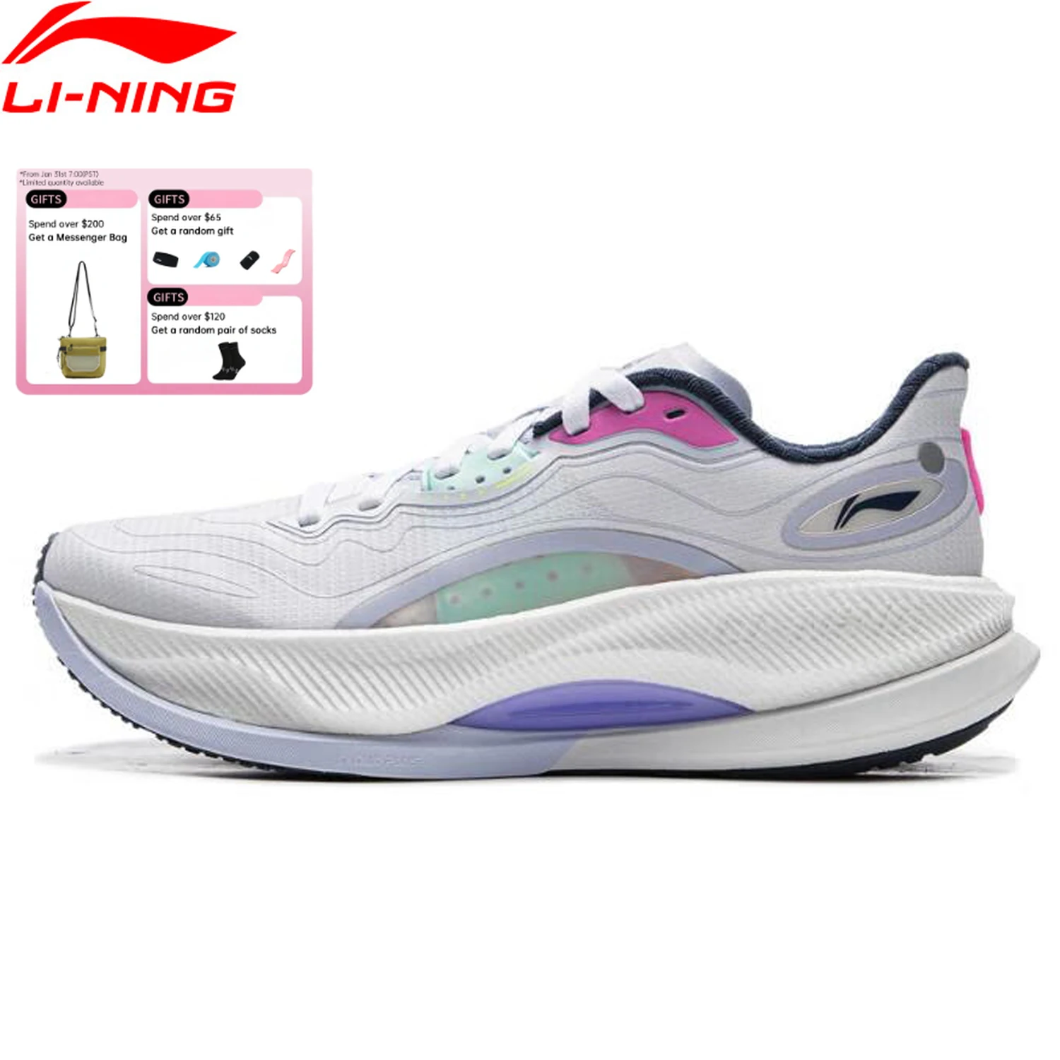 

Мужские кроссовки Li-Ning YUEYING 4 PRO с амортизацией BOOM, технологией PROBAR LOC, стабильной поддержкой и противоскользящей подошвой, спортивная обувь ARHV007