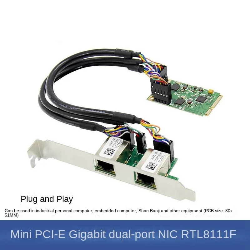 

M2 to RJ45 Network Card 1000Mbps M.2 b key M key to PCIe Ethernet Card LAN Controller Card for RTL8111F+ASM1182 Chip