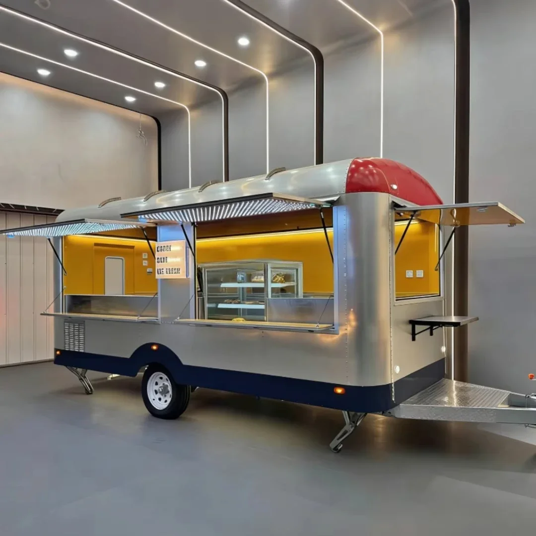 Buy Small Concession Mobile Bar Food Kiosk Catering Ice Cream Fully Equipped Coffee Cart Food Truck Cupcake Trailer for Sale