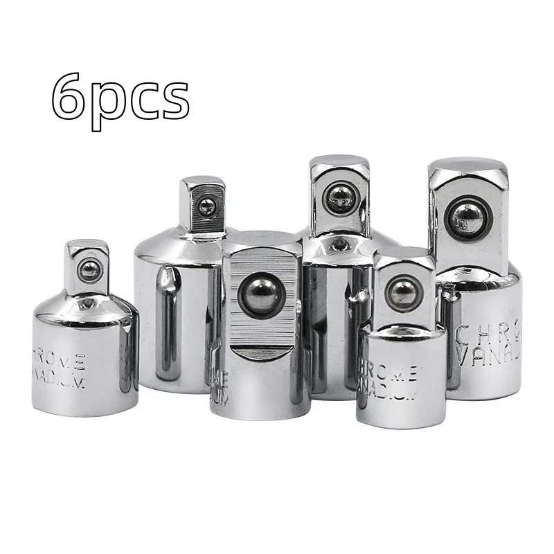 6 Pcs Socket Adapter & Reducer Set - 1/4