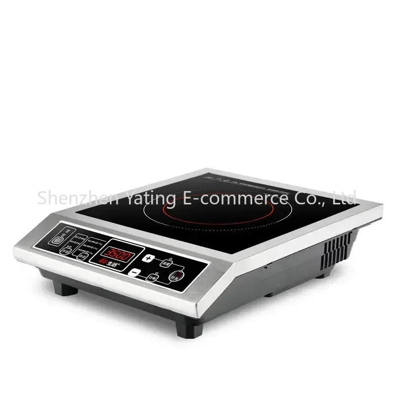 Cocina de Inducción de 3500W, botón para freír de alta potencia, Cocina eléctrica comercial, estufas de Inducción para cantimplora