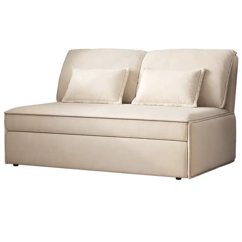 

Technology flannel, integrated dual-purpose sofa bed, household, small apartment living room, niche light luxury, can be stored