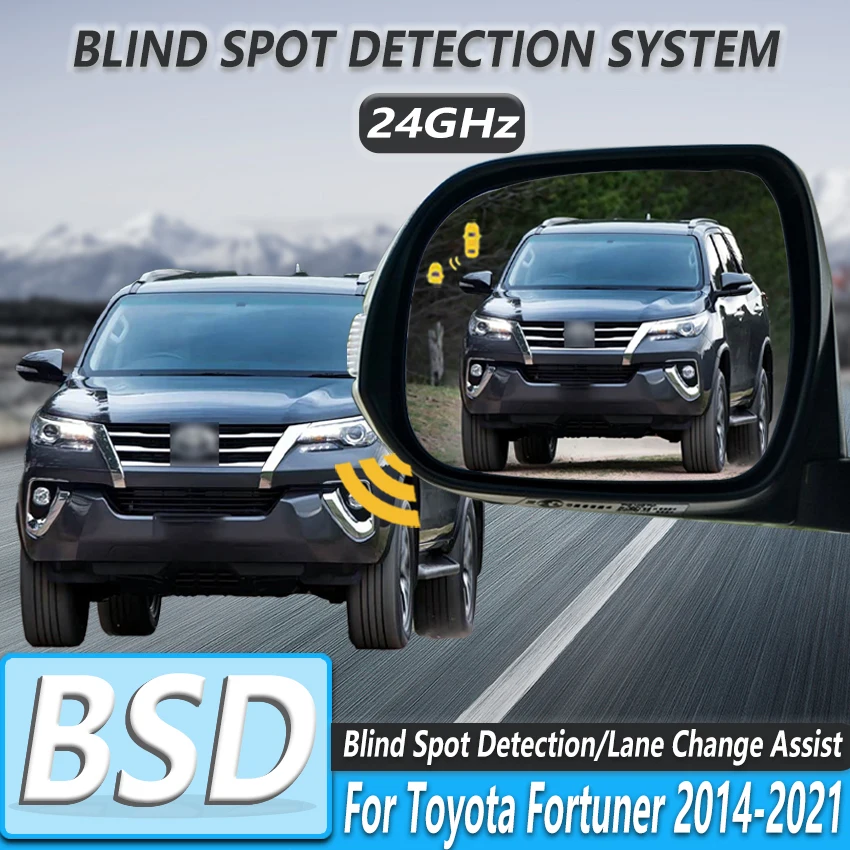 Car Blind Spot Detection System BSD BSA BSM Car Sensors Drive Rear Mirror Monitoring For Toyota Fortuner 2014-2021