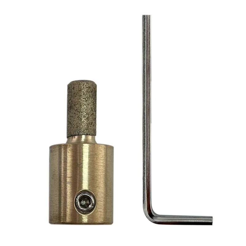 Mèche de meulage en diamant de 1/4 pouces, outil abrasif pour vitrail, noyau en laiton, fournitures pour vitrail