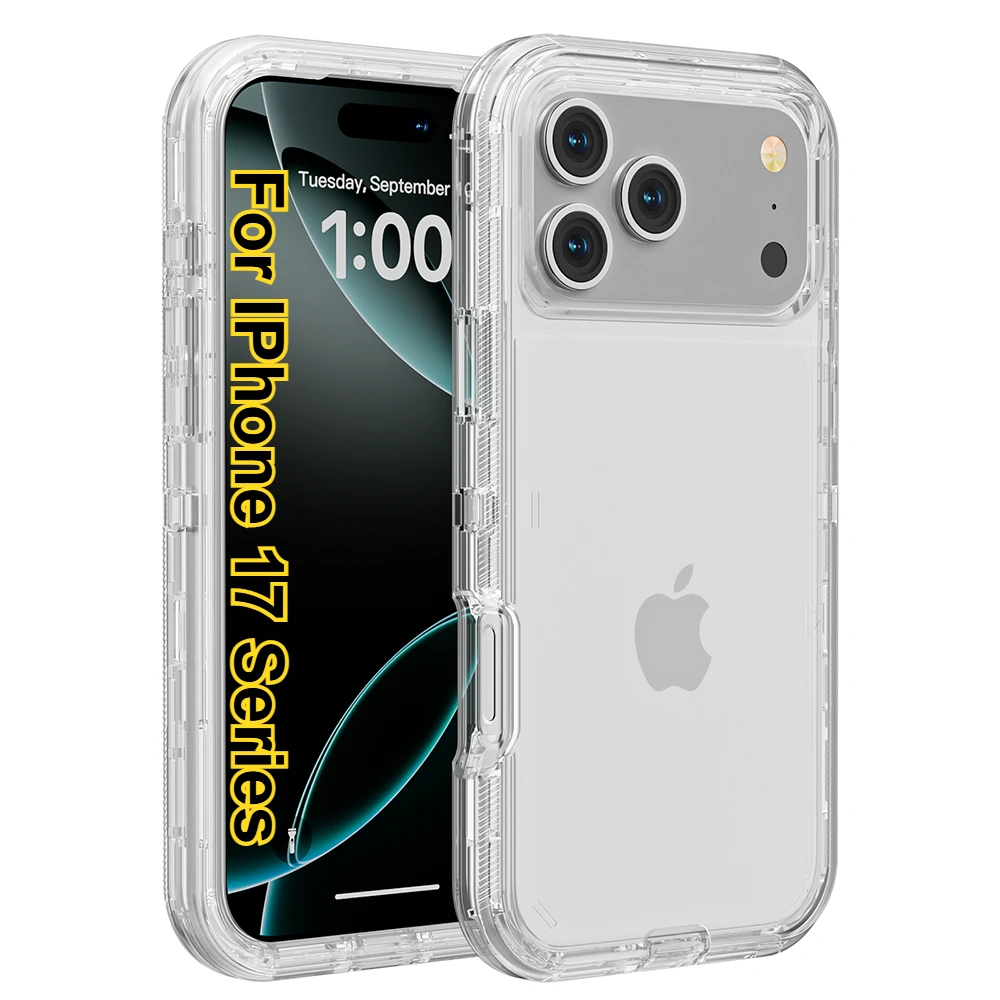 Dopamine Military Grade Anti-Drop Armor OTT Clear Cases for IPhone 17 Air 16e 15 Plus 14 13 12 Pro Max Shockproof Protect Cover