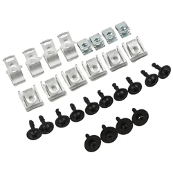 28pcs Mixed/Set Engine Hood Screw Sets ENGINE UNDERTRAY UNDER COVER CLIP FITTING KITS For Audi- A4- B8 A5- 8T Car Accessory