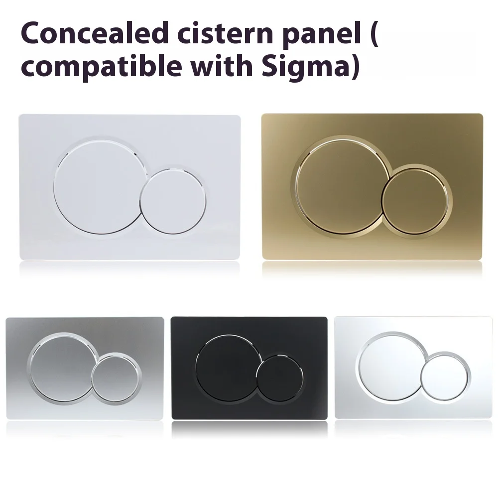 للوحة Geberit SIGMA01 زر خزان مخفي 115.770 ذهبي أبيض كروم فضي #1