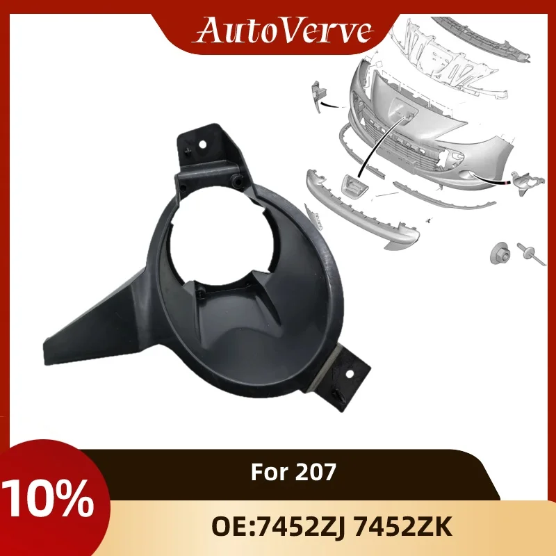 Fog Light Bracket Fog Light Frame 7452ZJ 7452ZK for Peugeot 207