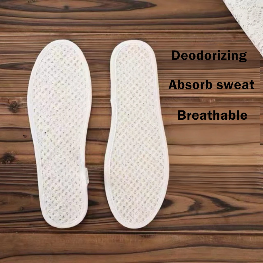 Men's and Women's  Lightweight Double-sided Mesh【Loofah Insoles】Sweat-Absorbing Comfortable Breathable Shoe Inserts