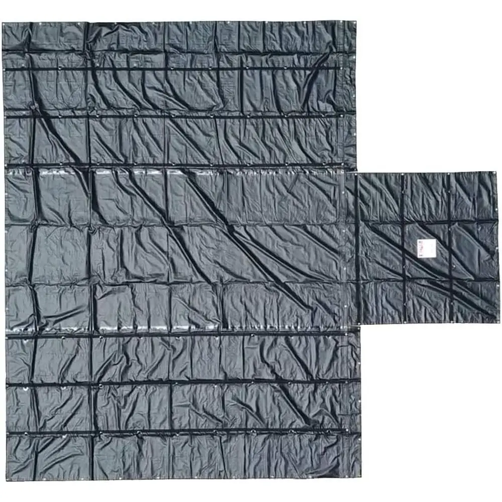 Heavy-Duty 18 Oz Black Vinyl Tarps for 16x20 Trailers - Protect Cargo from Elements