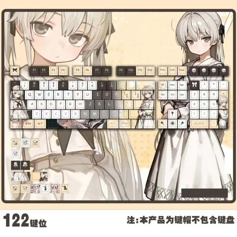 

Yosuga No Sora колпачки для клавиш аниме игры Chreey PBT колпачки для клавиш горячая сублимация прозрачные высококачественные 122-клавишные механические колпачки для клавиш