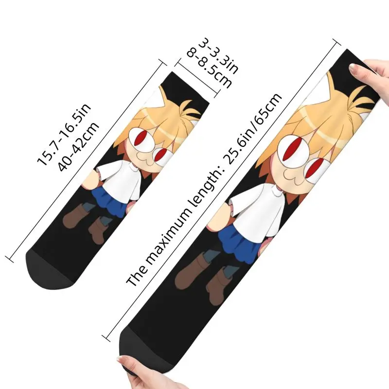 Kawaii Mens Neco Arc Funny Meme Cat Dress Socks Unisex Warm Comfortable 3D Printing Anime Manga Crew Socks