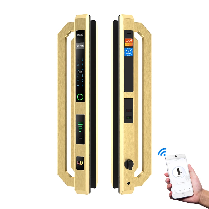 

Inveili Face Recognition Door Lock Automatic Locking with Face Scan Fingerprint Keypad Lock Tuya Wifi Smart Door Lock