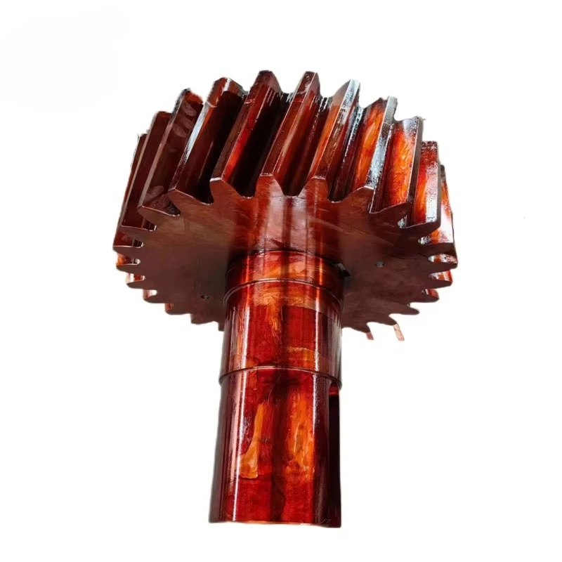 Heavy Machine Part Forged Custom Steel  Forging Helical Spline Gear Shaft Large Gear Shaft