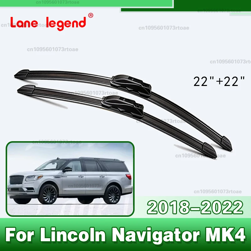 Escobillas Limpiaparabrisas Delanteras para Lincoln Navigator MK4 2018 2019 2020 2021 2022, Accesorios para Auto, 22"+22"