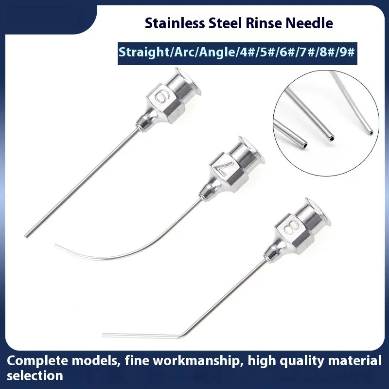 Medical Ophthalmic InstrumentsStainless เคล็ดลับแบน NeedlesTear Tract ล้างเข็มทันตกรรม Ophthalmic ทําความสะอาดเข็ม