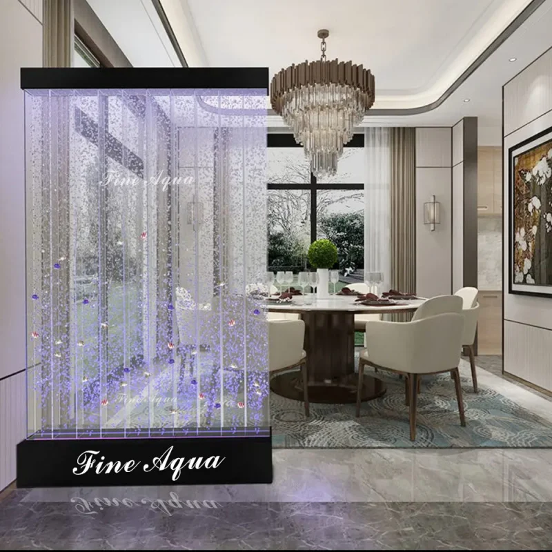 custom.Home and Restaurant Wall Bubble Waterfall Fountain Wall Decoration with Lighting Effects