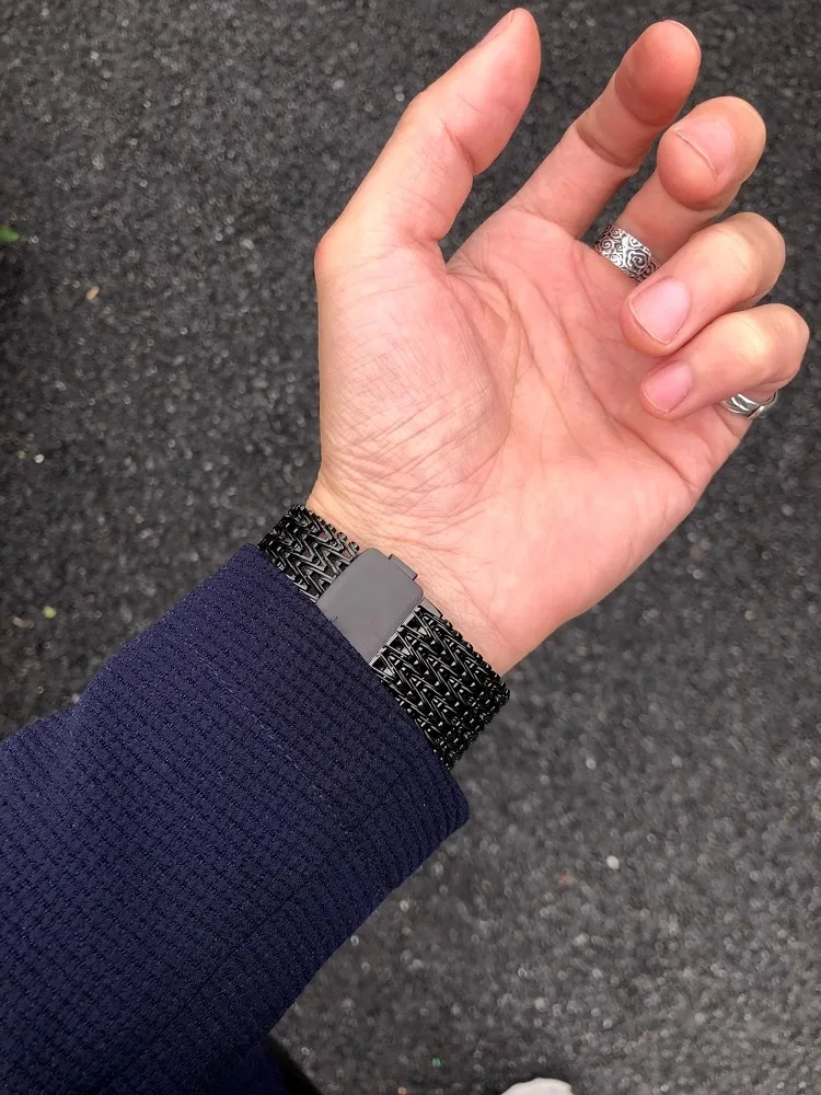 kakeband Magnetic Snap Fasteners are suitable for the following watch bands: Huawei GT5, GT4, breathable metal watchof GT  T173D