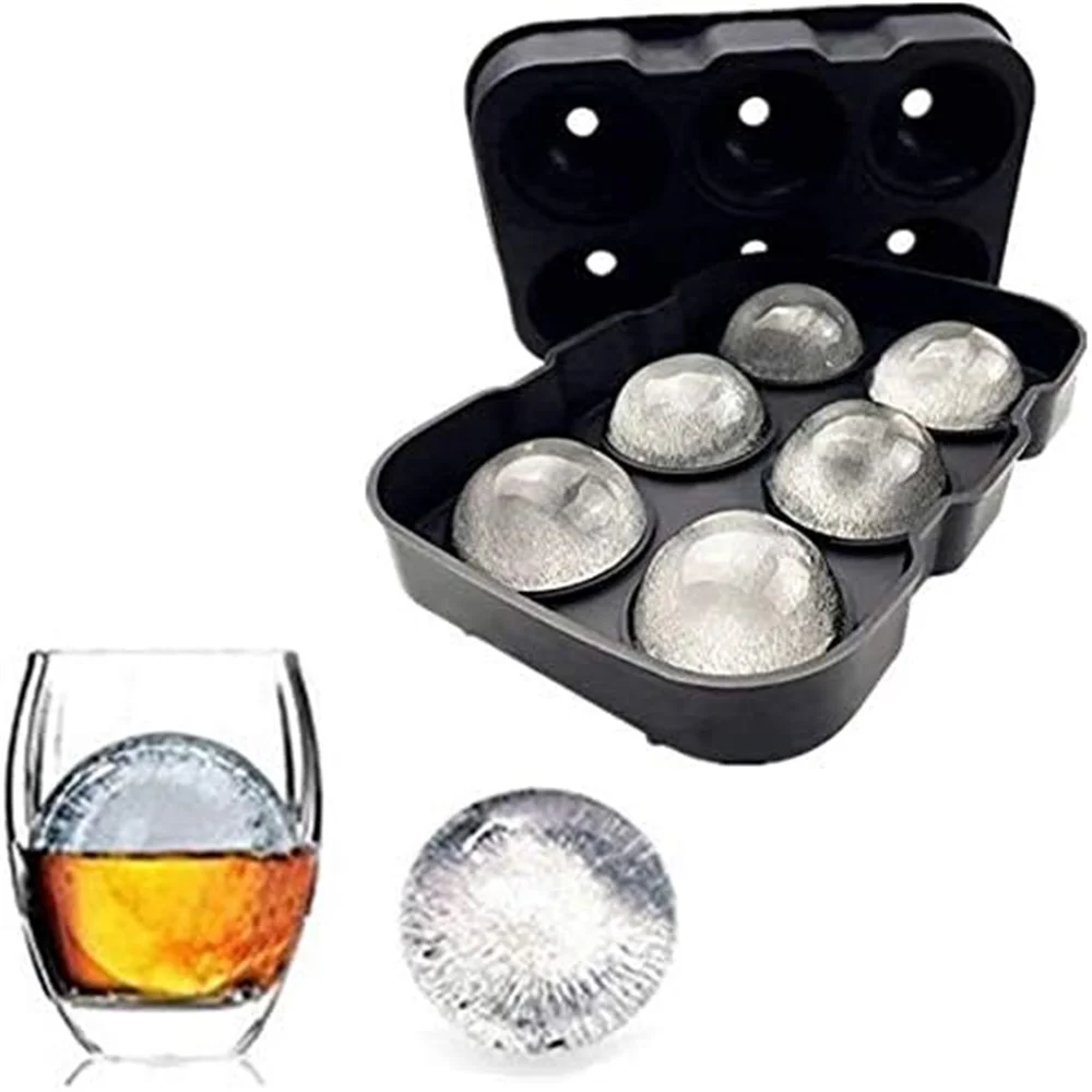 

Silicone Ice Ball Maker Large 3D Big Round Sphere High Balls Ice Shape Cube Mold Tray for Freezer Whiskey Cocktail Bar Tools