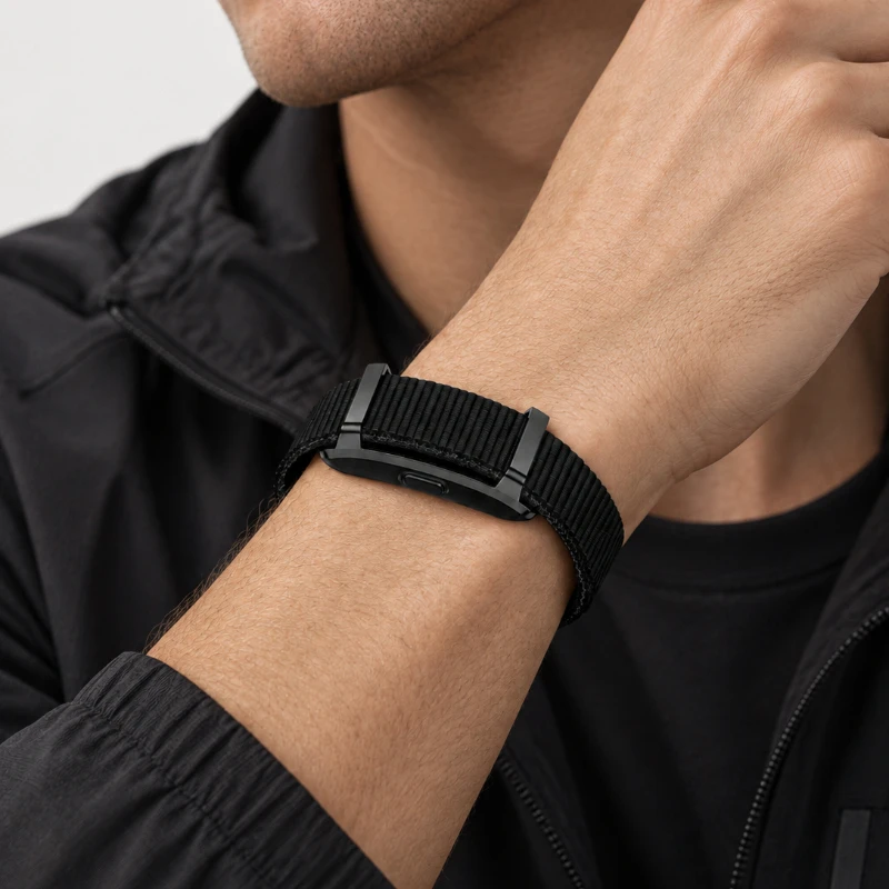 Adjustable Nylon Strap for Hume Smart Band Lightweight Breathable Woven Sports Replacement Wrist Band for Hume Fitness Tracker