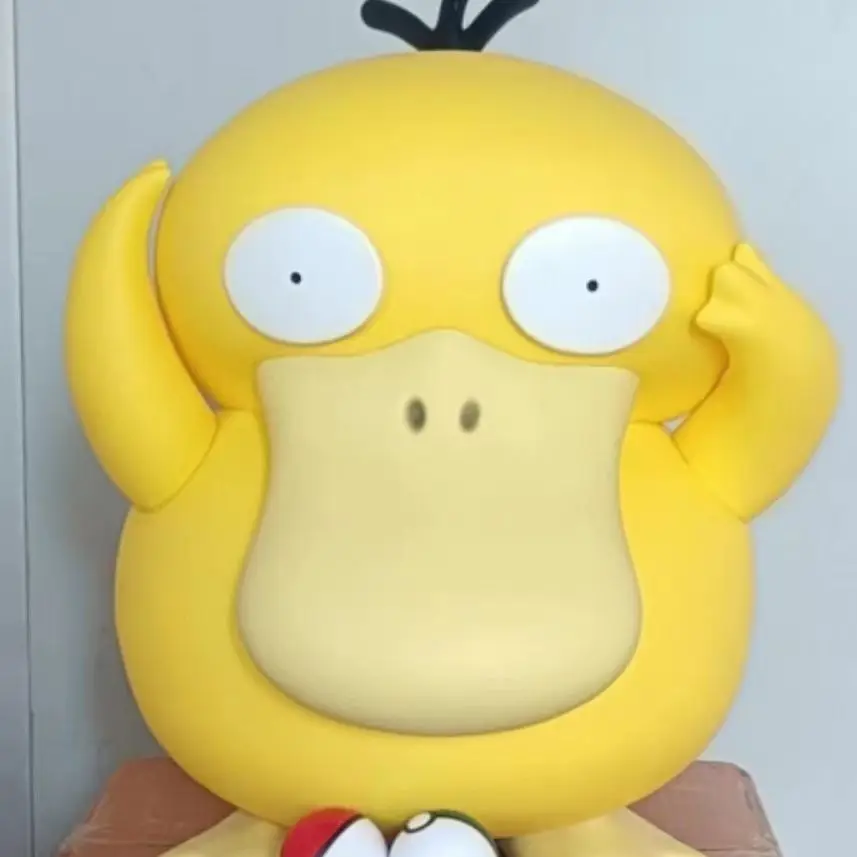 1:1 Pokemon Psyduck  Anime Figure Model 37cm Dolls Figurine Oversized Decor Fun Toys Cartoon Collectible Children Boy Toys Gift