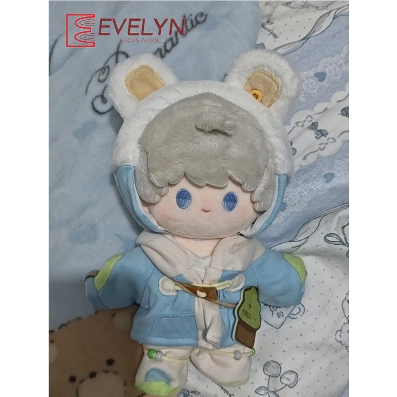 

Evelyn 20cm Plush Toy Doll Clothes Tops Coat Headware Shoes Outfit Dress Up Accessories Love and Deepspace Genshin Impact
