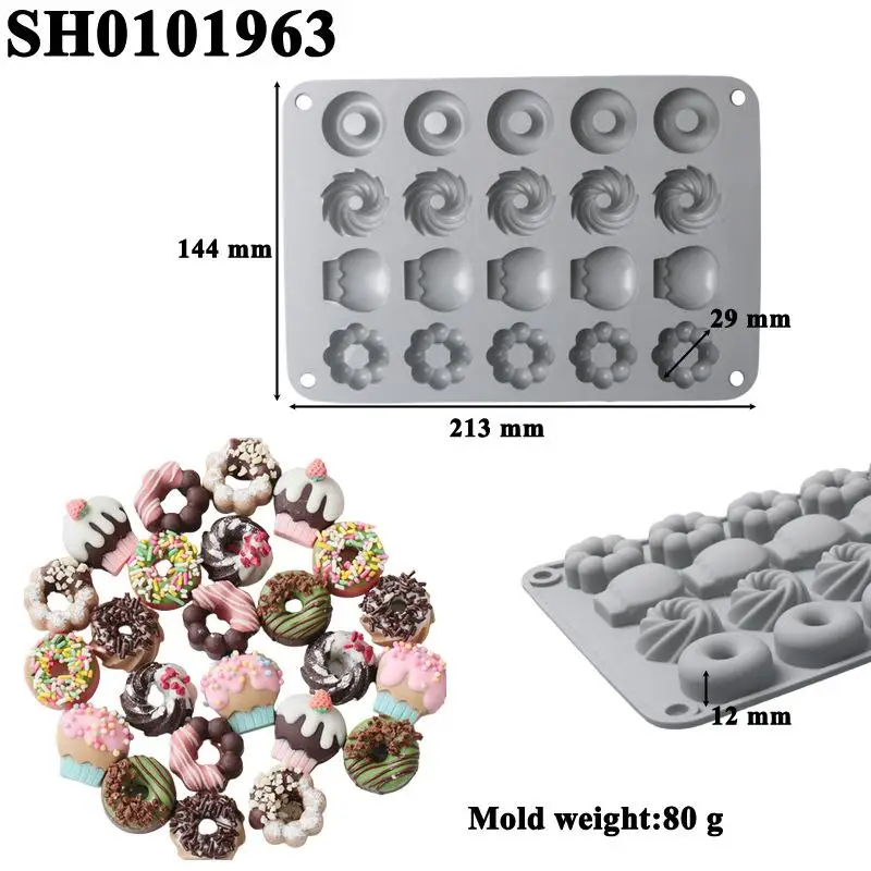 [S]Mango Pear Peach Raspberry Durian Fruit Series Cake Silicone Mold Baking Mousse Mould Cake Decoration Reusable Dessert Tool view 6