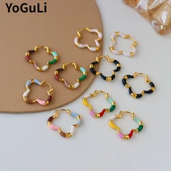 Modern Jewelry Sweet Temperament Colorful Irregular Earrings For Women Party Gifts Simply Design Ear Accessories Hot Selling
