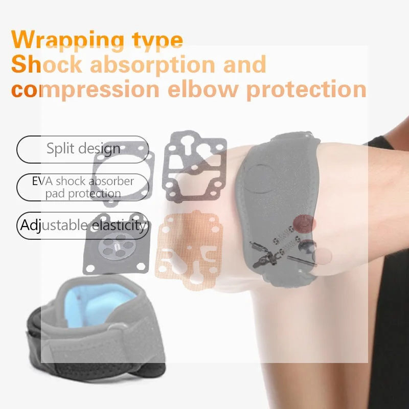 Adjustable Sports Compression Elbow Brace Soft Arm Support Pad for Tennis Golf Gym Training Injury Prevention