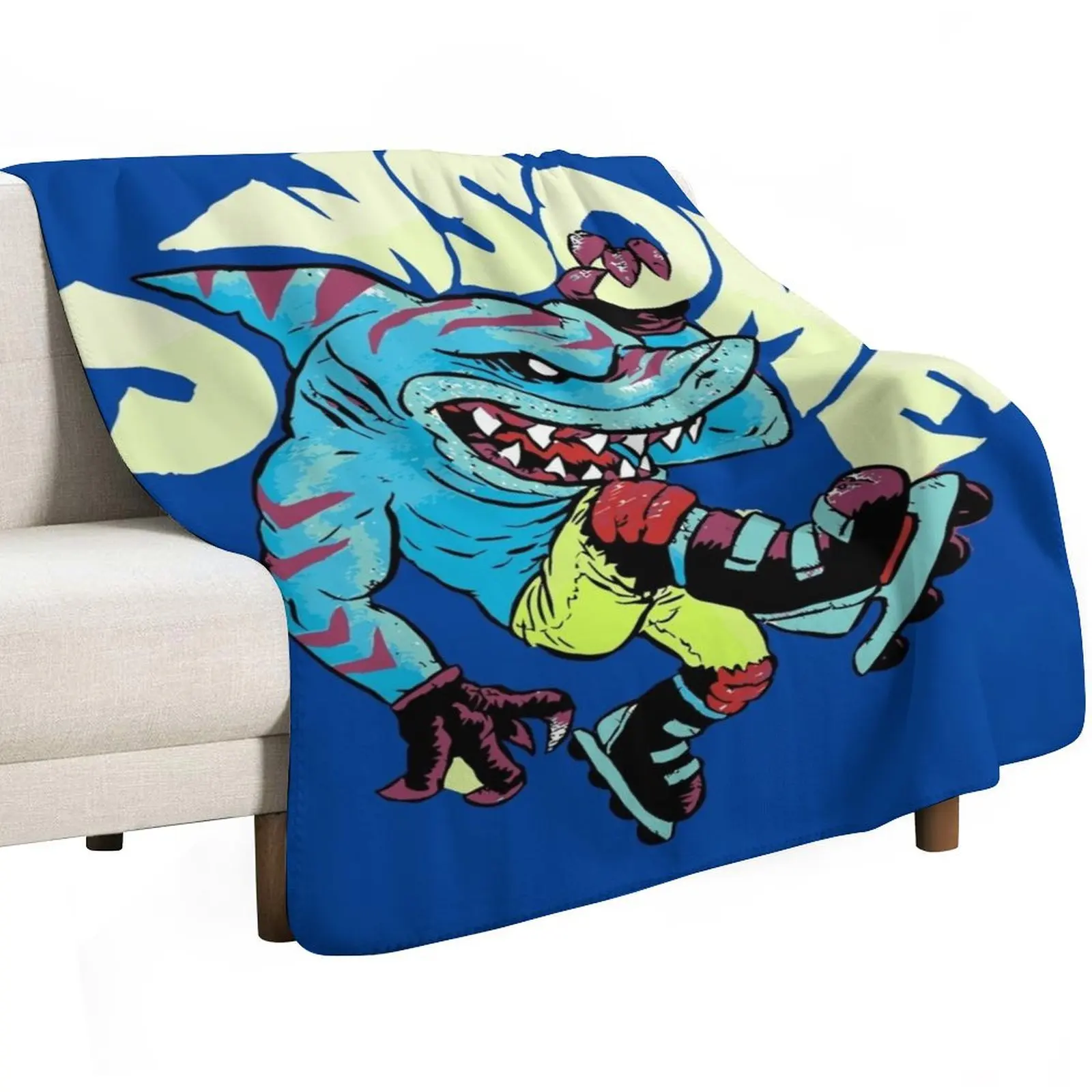 Shark Pun Throw Blanket Lightweight Cozy Blanket for Bed Sofa
