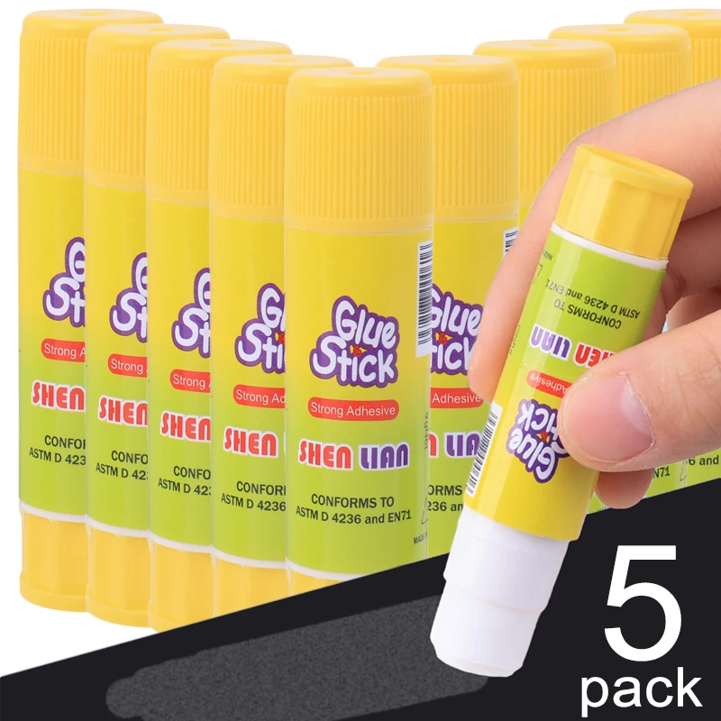 

1/3/5Pcs Solid Glue Sticks Fast Dry Adhesive Glue Stick Stationery Supplies for Office Office DIY Scrapbooking Envelope Sealing