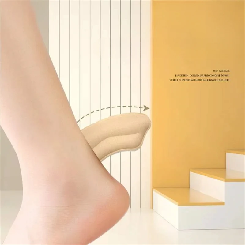 8-Pack Heel Pads for Too Big Shoes Self-Adhesive Heel Protectors Heel Inserts Improve Shoe Fit And Comfort Prevent Heel Slippage