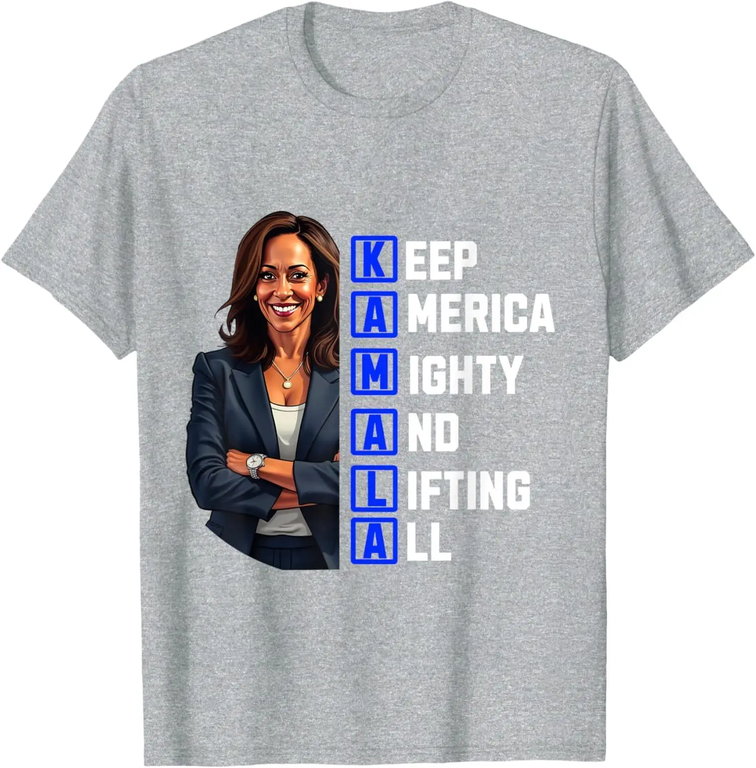 

Футболка KAMALA Keep America Mighty And Lifting All Kamala 2024.