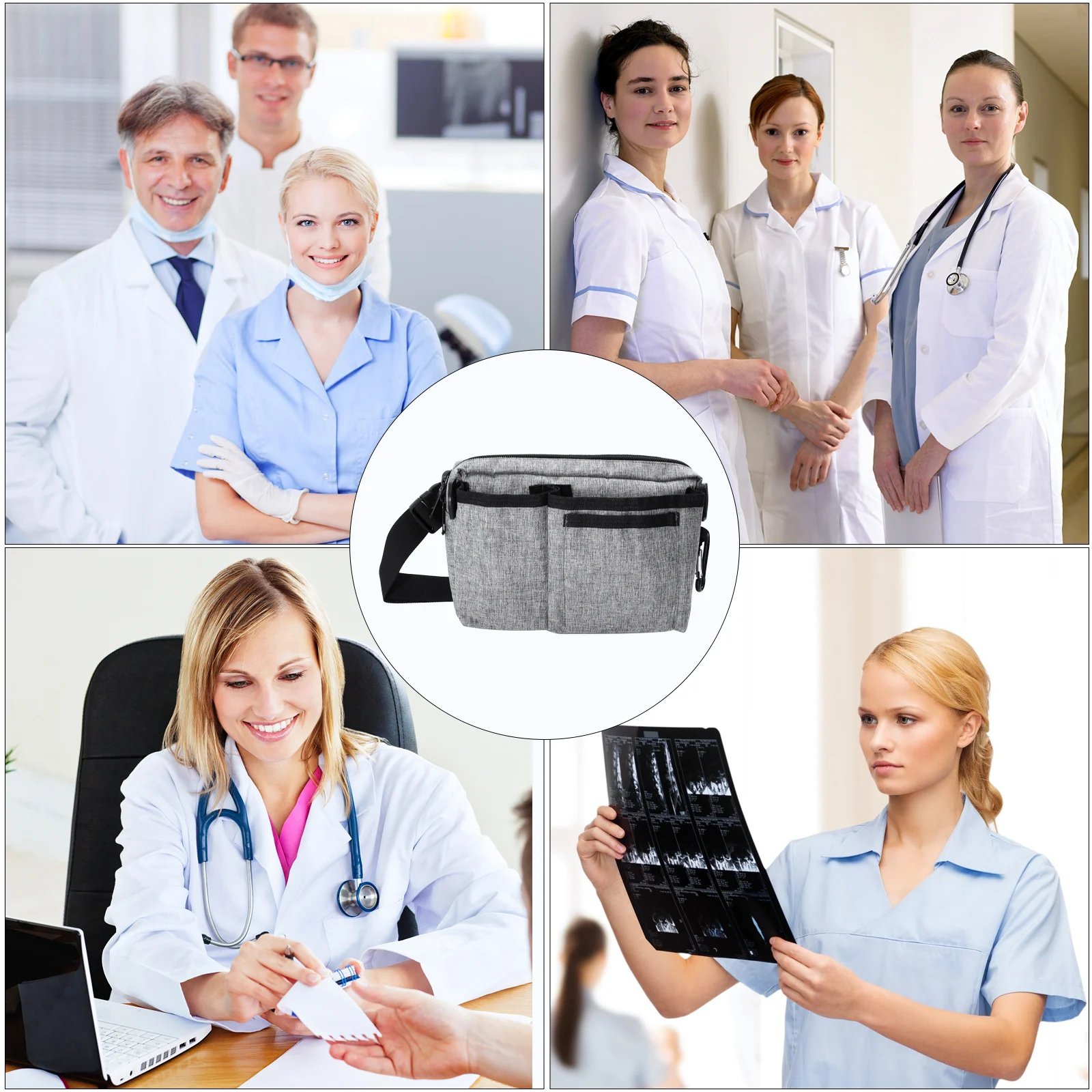 

Medical Worker Waist Portable Nurse Pouch Oxford Cloth Tool Storage Bag For Doctor Assistant Veterinarian Pharmacist Maintenance