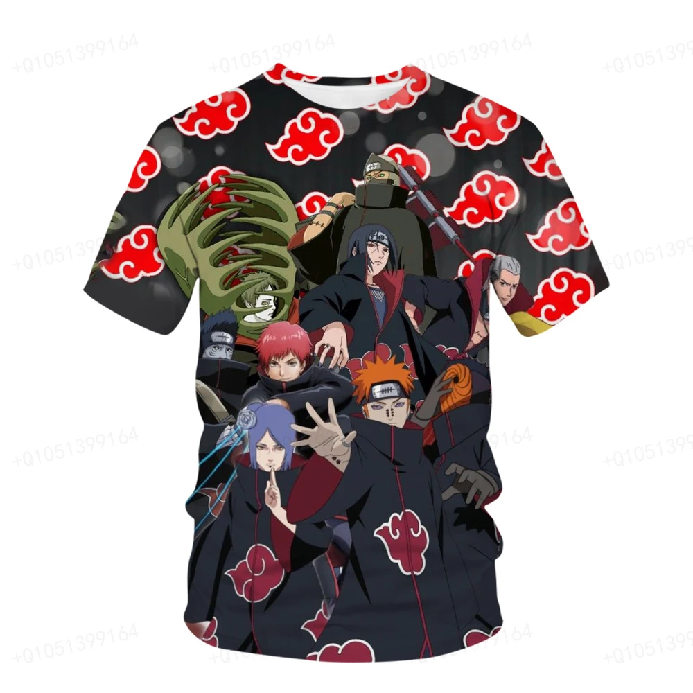 Summer New Naruto Man T-Shirt Cartoon Japanese Anime Casual Short Sleeve children 3D Print cosplay T-Shirt Top Uchiba Weasel