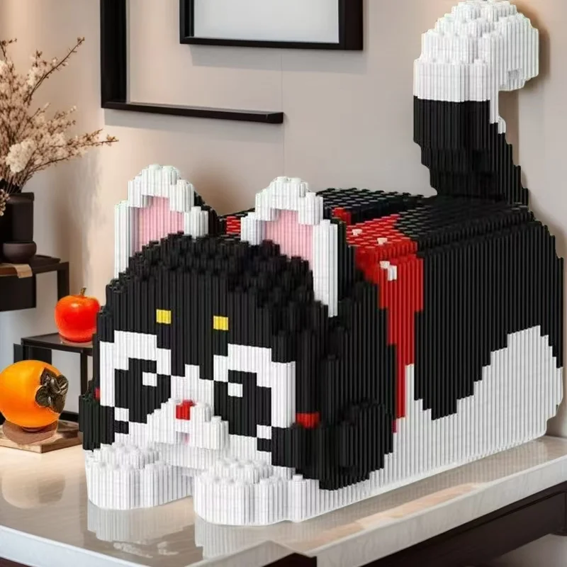 Boîte à mouchoirs en blocs de construction de 4321 pièces, en matériau PP durable, un conteneur de rangement décoratif et fonctionnel, vitrine idéale pour cadeaux de vacances