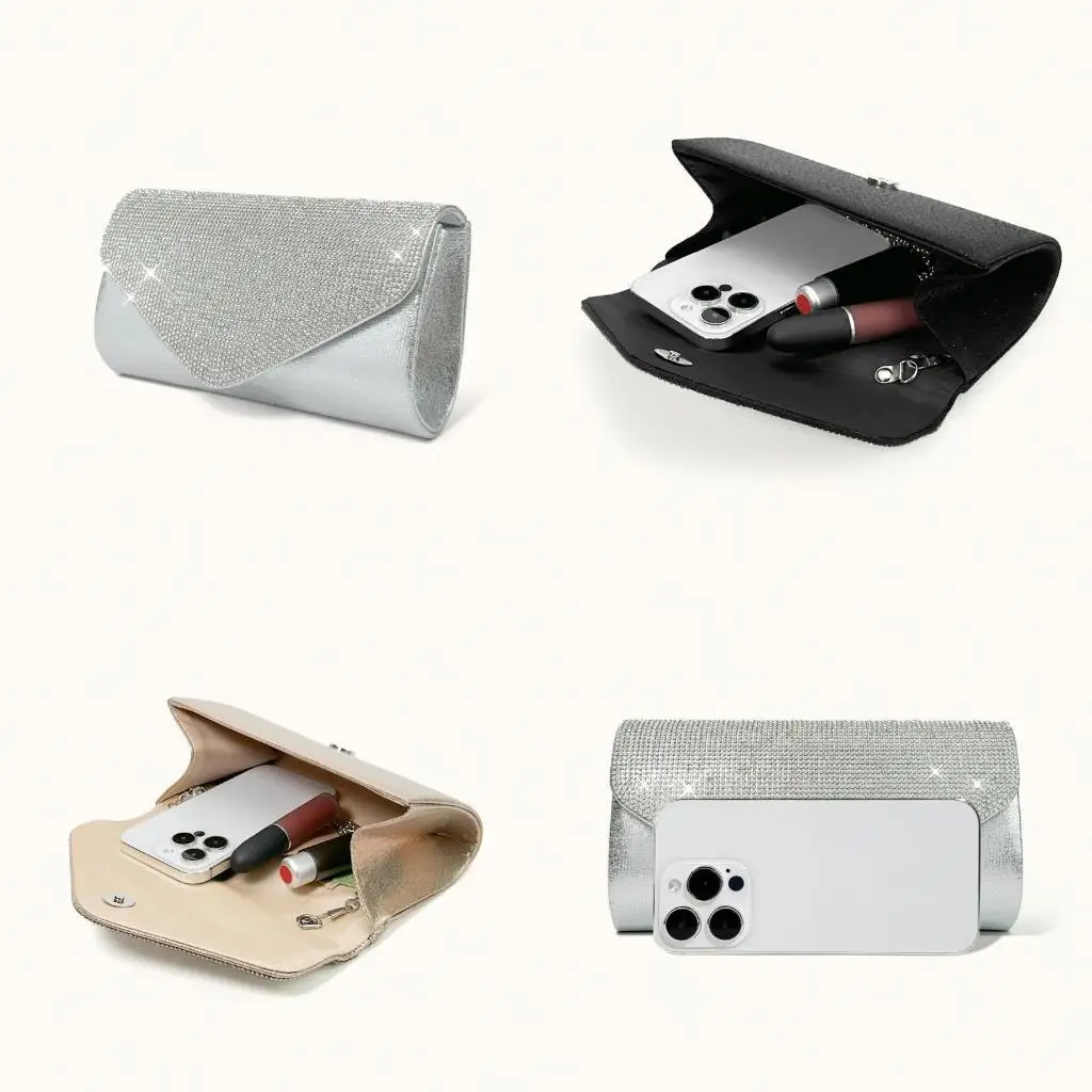 

D46D Antestone Convelope Bag Свадебная вечеринка Женская девочка Формальная вечерняя сумка с цепью