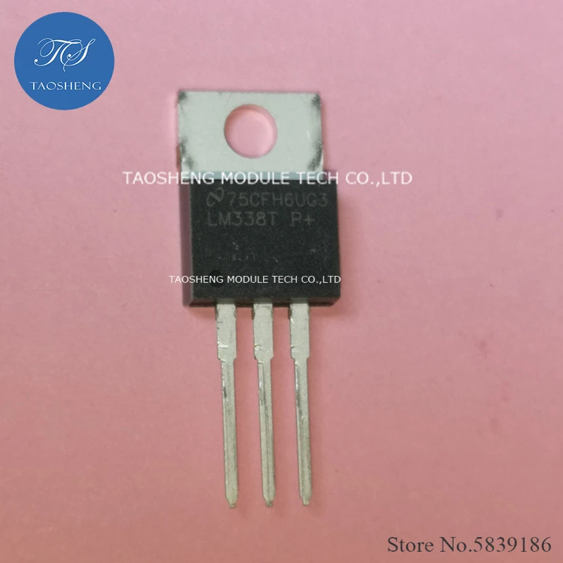 1PCS 100% Original LM338T LM338T TO-220 5-Amp Adjustable Regulators【TAOSHENG】MODULE #TS10008