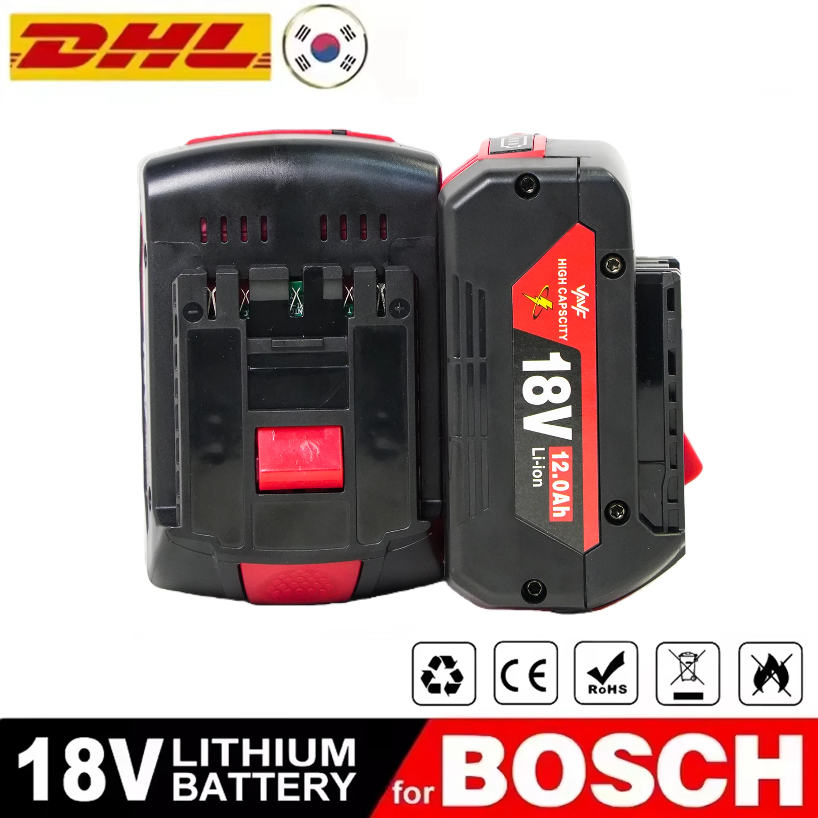 

Suitable for Bosch18V battery, 12000mAh for Bosch tool battery️compatible with Bosch 18V series battery GSR180 GBH180 GSB180