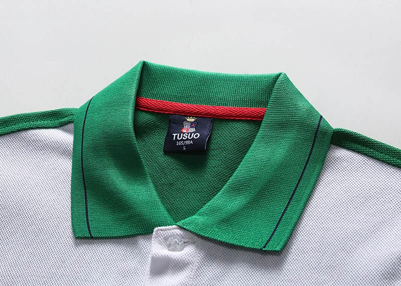 men\'s polo shirt Italian royal casual advanced pure cotton high-end embroidery luxury splicing color contrast original design