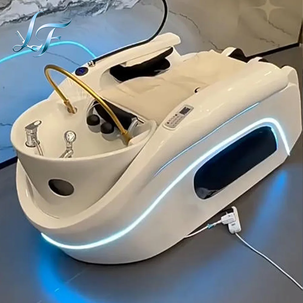 

Spa Shampoo Bed Wash Hair Salon Luxury Hairdressing Washbasin Basin Chair Thai Washing Massage Complete Beauty Chaise Coiffure