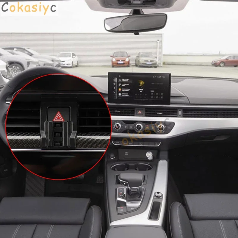 17mm Special Mounts For Audi A4 B8 B9 A5 8F 8TA 8T F5 Car Phone Holder GPS Supporting Fixed Bracket Accessories 2009-2022