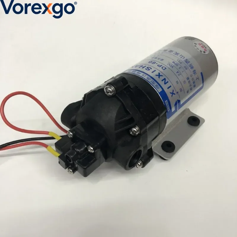 DP-60/60A 12V 24V Miniature High Pressure Diaphragm Pump, Self-priming Water Pump, Sweeper Spray High Pressure Pump 0.3m³/h