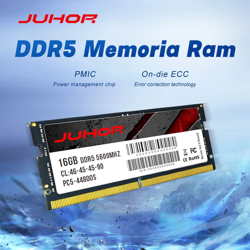 JUHOR Notebook DDR5 16GB 32GB 4800MHz 5600MHz Laptop Memory ram