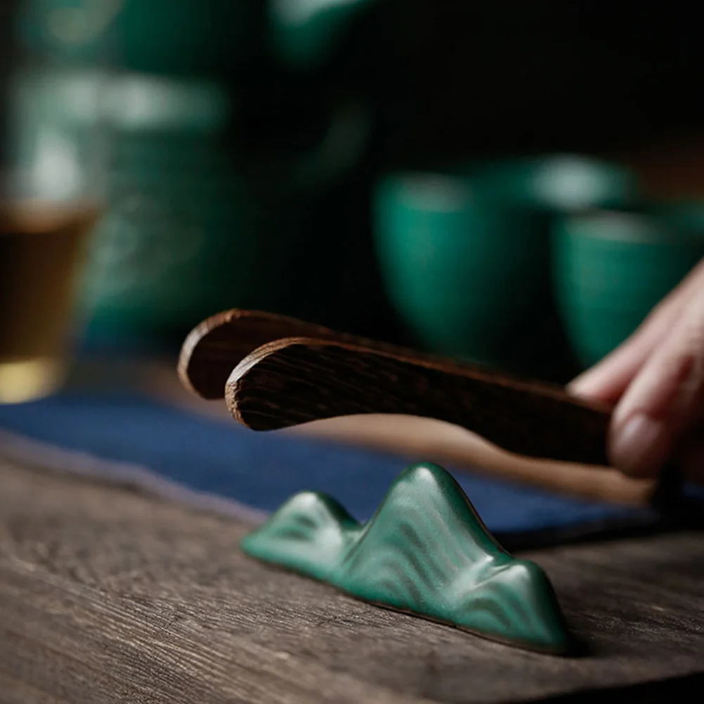 1Pcs Ceramic Painting Brush Holder Fine Craftsmanship Calligraphy Brush Rest for Line Drawing Pen Storage Home Office Decor