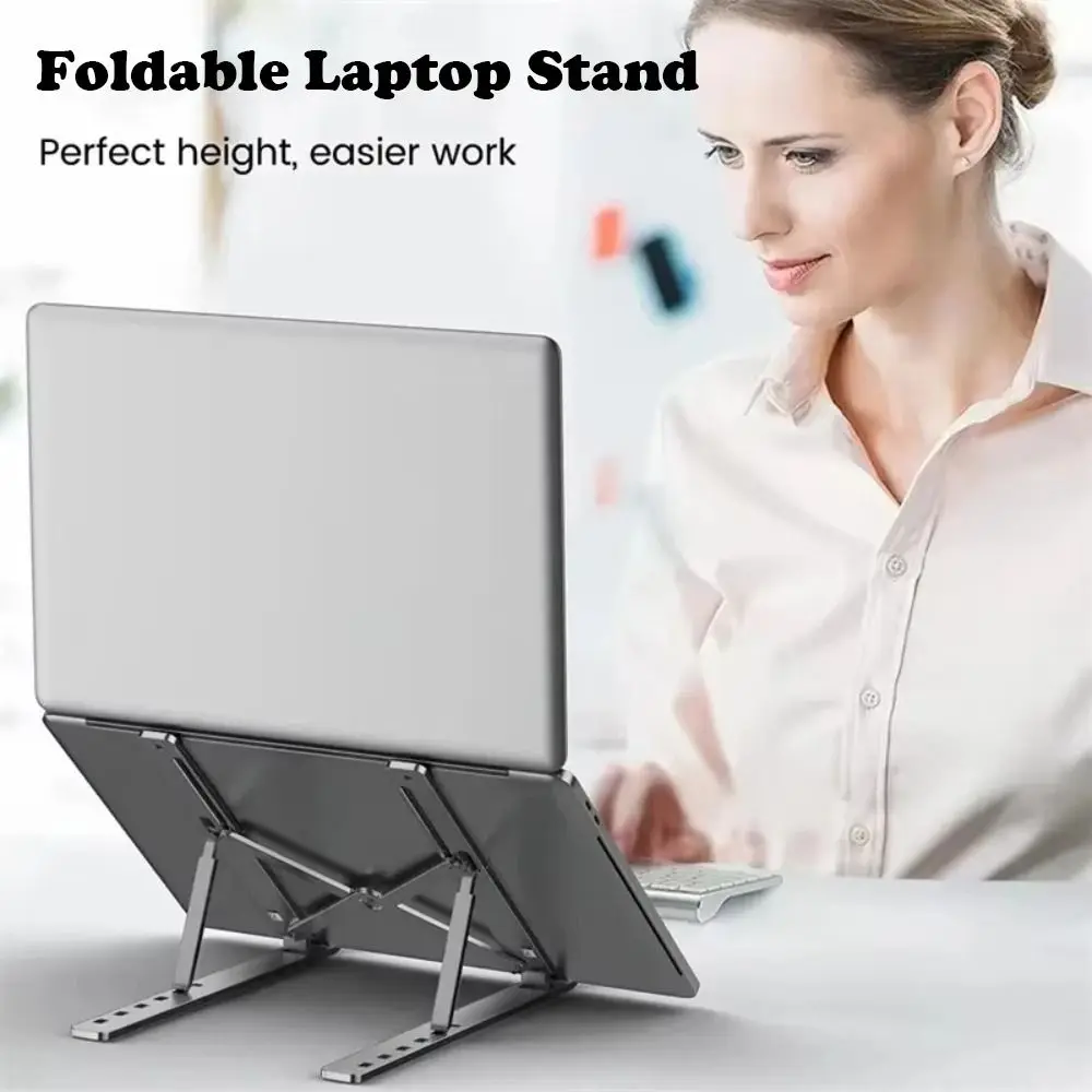 New Universal Laptop Stand Adjustable Non-slip Notebook Holder Foldable Laptop Cooling Base for Laptop/Tablet/phone