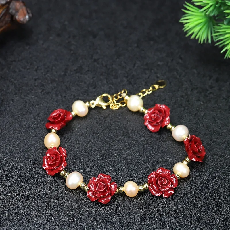 

Модный простой браслет Purple Gold Sand Rose, стильный и изысканный.