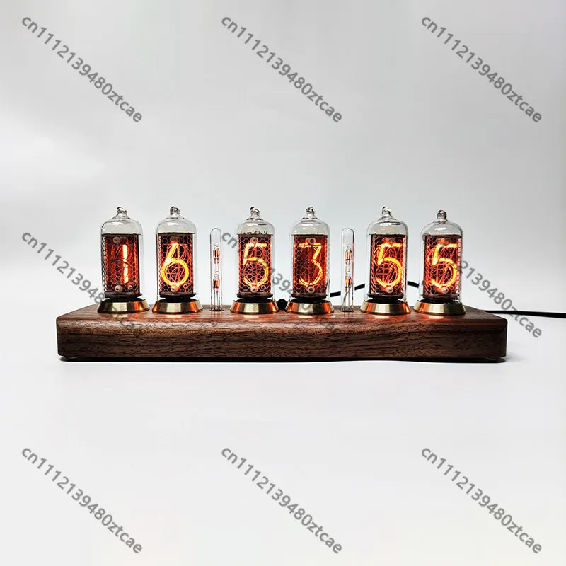 Vintage Nixie Tube Clock Soviet IN8 & IN8-2 Glow Tube Bluetooth Control True Glow Effect Electronic Desk Clock