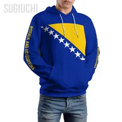 Unisex 3D Hoodie Bosnia And Herzegovina Flag Men Women Polyester Harajuku Sweatshirt Pullover Hoodies Casual Cool